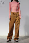 BASERANGE Ribbed Long Sleeve Top T-Shirt TTVL Collection France BAS-TTVL-RBV-WI22-BSH Ruby Red